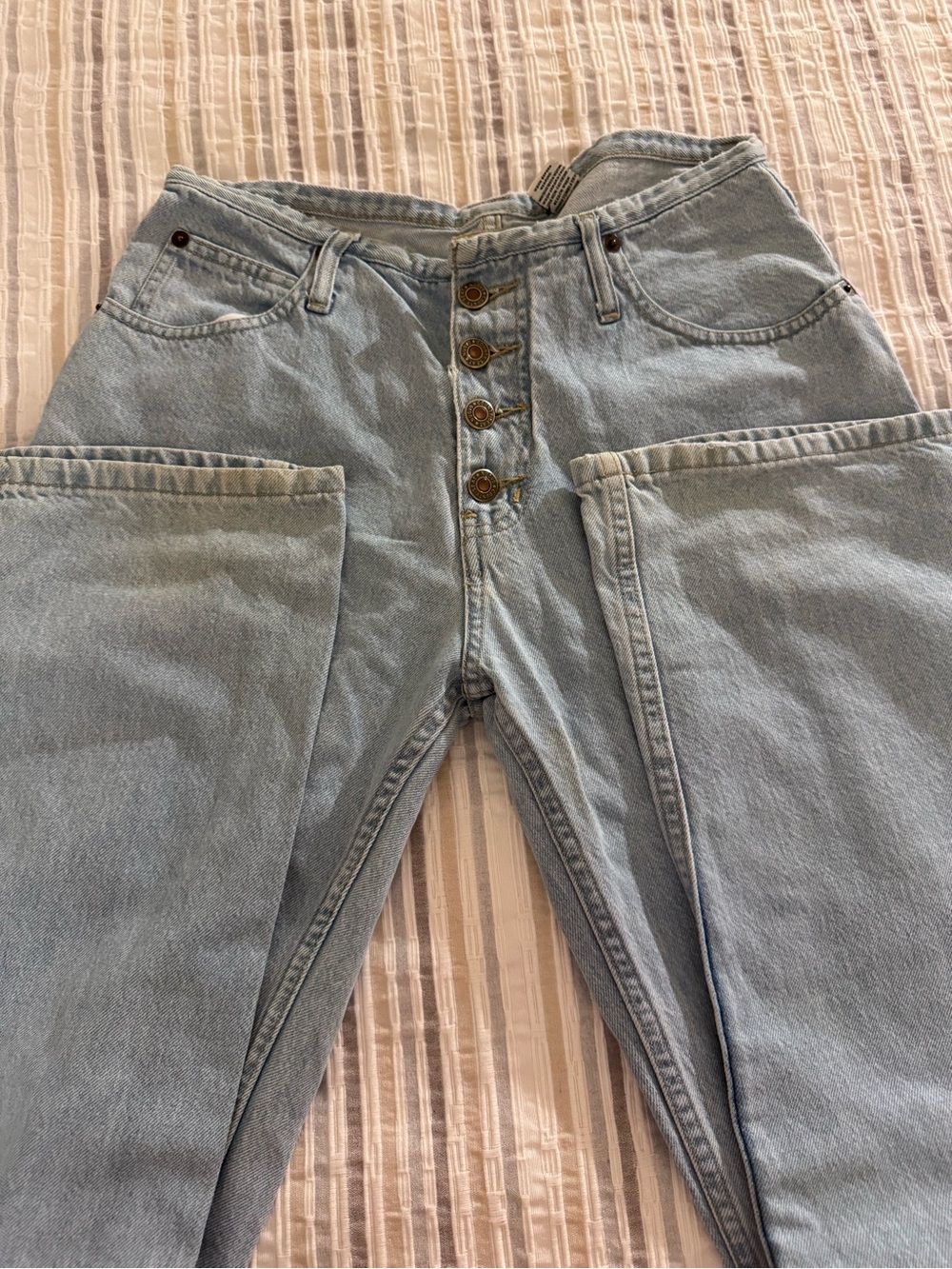 Vintage 90s Nuovo County Seat Jeans Women’s 5L Light Wash Flare Bell Bottom